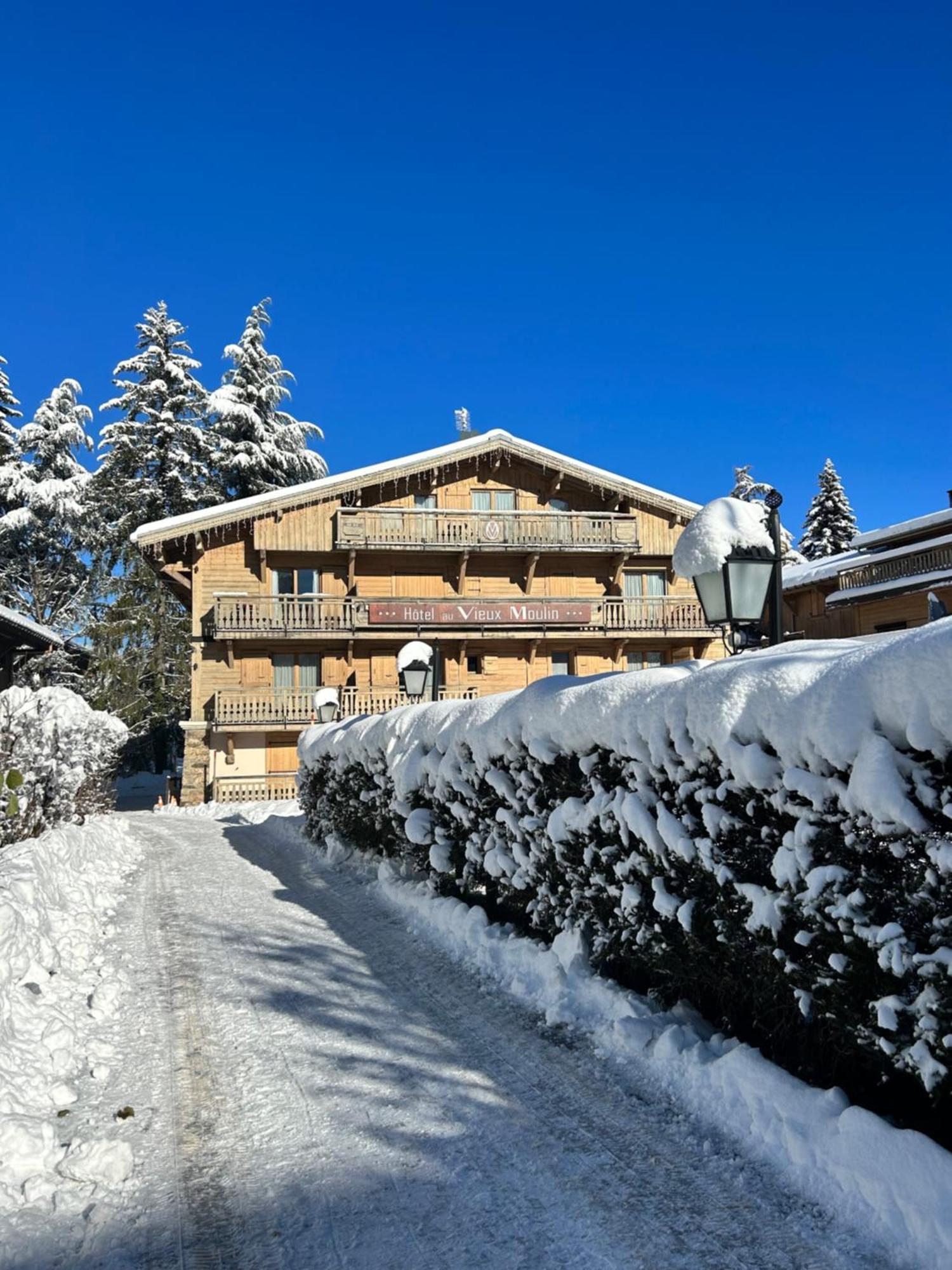 Au Vieux Moulin Hotell Megève Exteriör bild