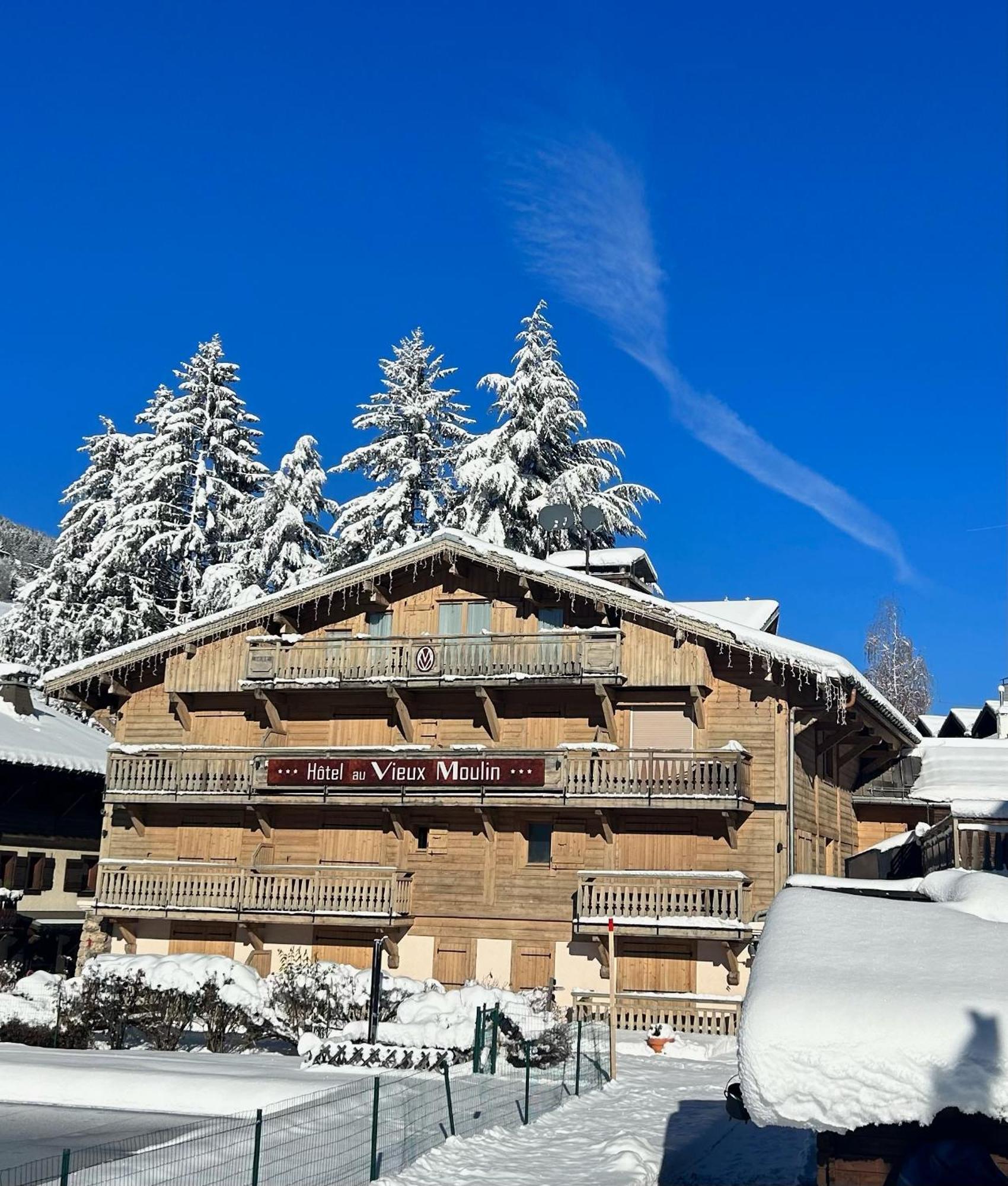Au Vieux Moulin Hotell Megève Exteriör bild