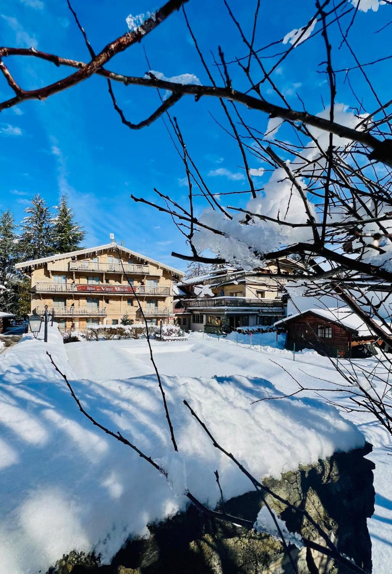 Au Vieux Moulin Hotell Megève Exteriör bild