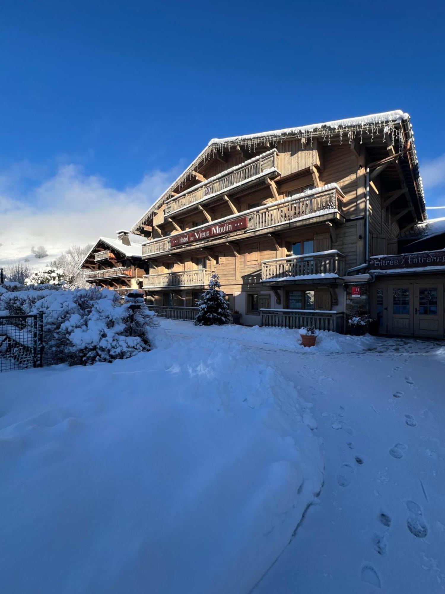 Au Vieux Moulin Hotell Megève Exteriör bild