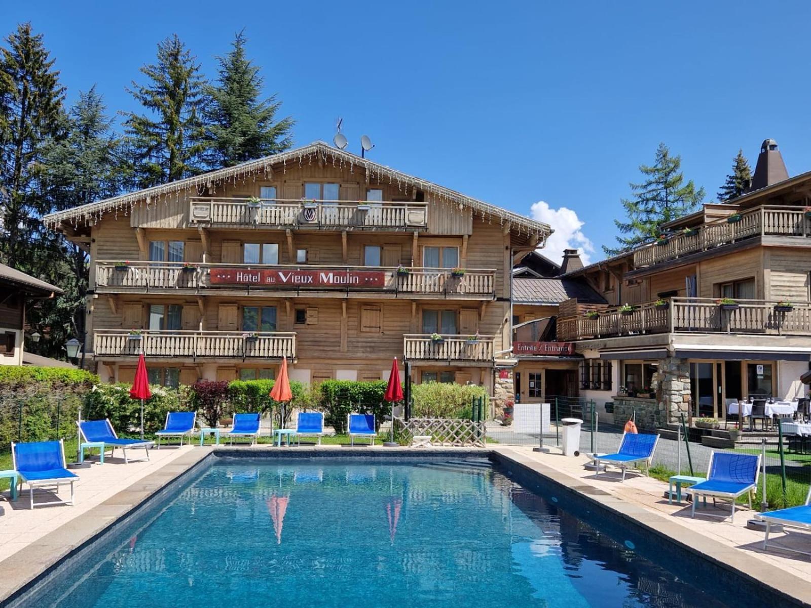 Au Vieux Moulin Hotell Megève Exteriör bild